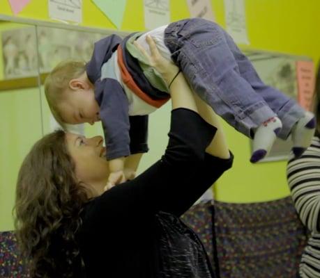 Parent-child bonding is a highlight of our music classes.