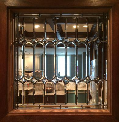 Custom fully beveled leaded glass