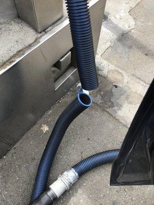 Make sure you check the vacuum hose before inserting money.