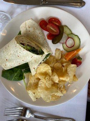 Chicken salad wrap