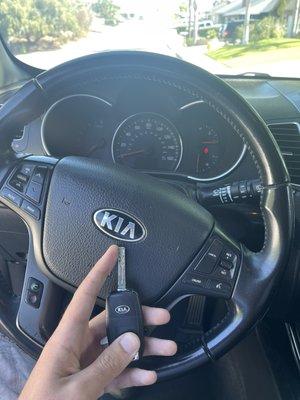 Original KIA key made !