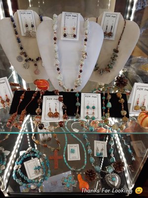 KSM Designs Hand Made Jewelry made by Karen Miller.
 Special designs available. Let us know how we can help!