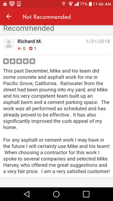 Mike Harvey's Concrete & Asphalt Services