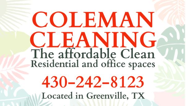 Coleman Cleaning Services