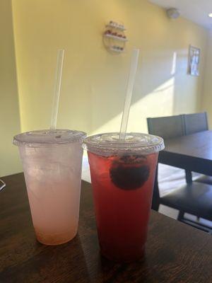 Yuzu grapefruitade & Strawberry Hibiscus