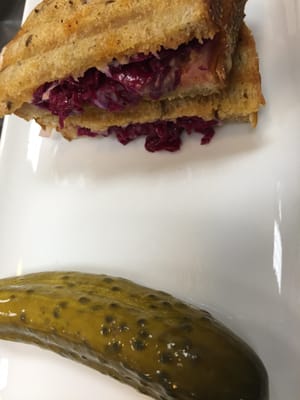 The new red cabbage kraut grilled cheese is the best sandwich ever!