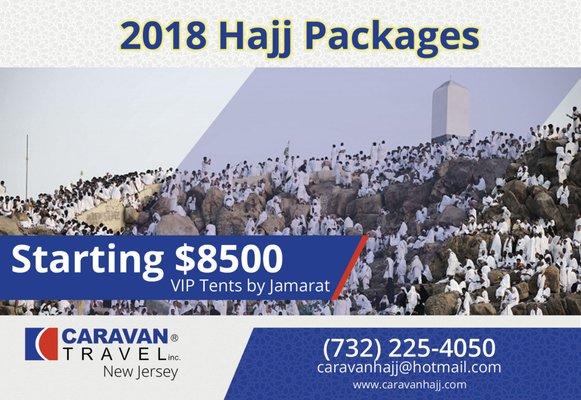 Hajj 2018 - Sign up today! 732-225-4050