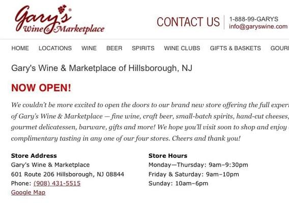 garys wine is now open!! #june #2015 #summer @garyswine #hboro