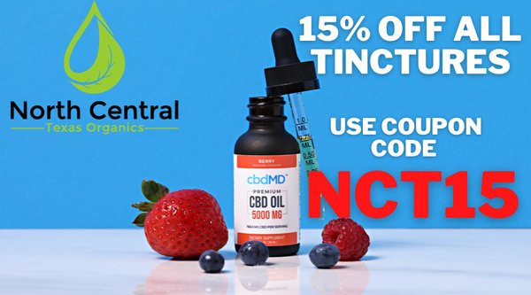 CBD Tinctures 15% OFF!