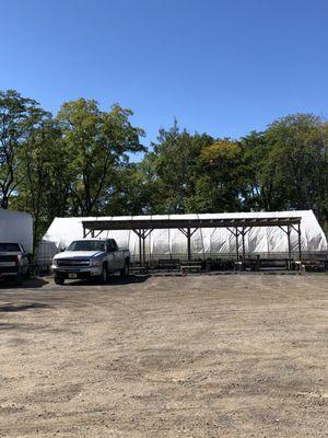 Greenhouse area where they sell plants in warmer months