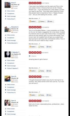 Some of our reviews from our Surprise location