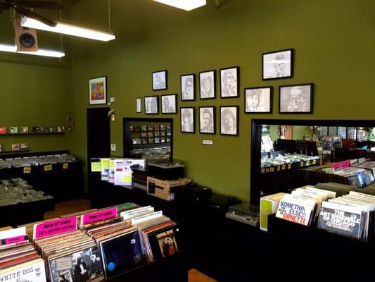 Local artists' works are always featured; we sell new and used audio equipment.