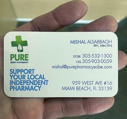 Mishal Alsabbagh is the resident pharmacist.