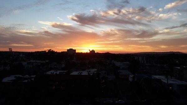 From my balcony and I'm so fortunate to see these amazingly beautiful sunsets so very often.