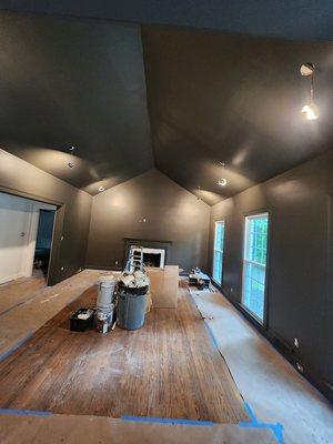 Paint walls and ceiling