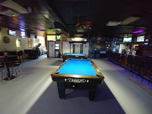 2 Diamond pool tables! Pool tournament and Karaoke every Thursday night!