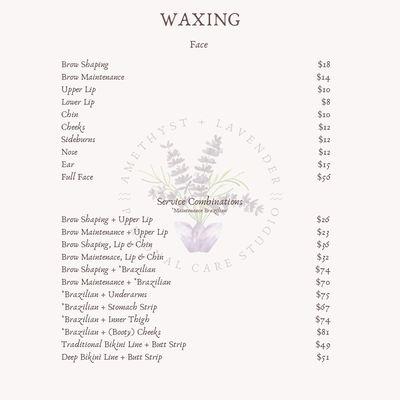 Face Waxing & Service Combos