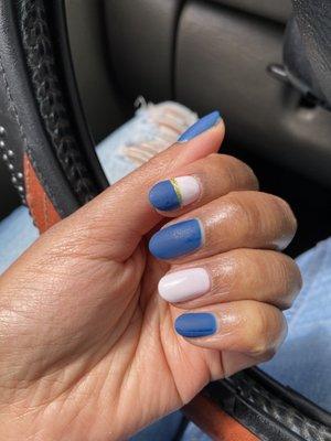 Beautiful matte nails and design