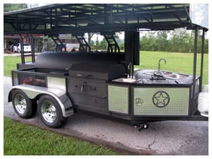 25 foot custom smoker, make a real impact at your event.