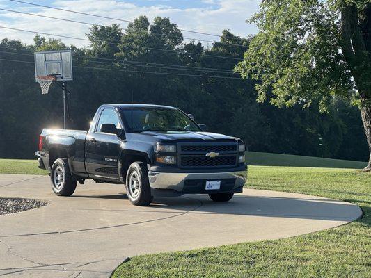 Sparkling work truck after Mister Car Wash!!