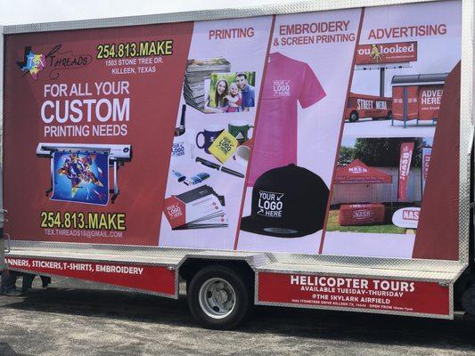 Billboard Truck available to help brands market. Drive it yourself, hire our driver, or park it.