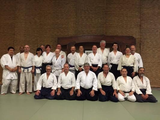 Seminar photo with visiting instructor from New Jersey, Greg O'Connor Sensei.