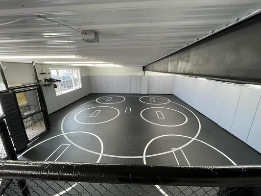 Wrestling and MMA workout area