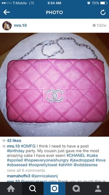 Chanel bag done for 29th birthday!