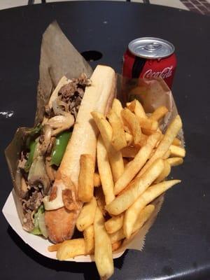 Philly cheese steak combo!