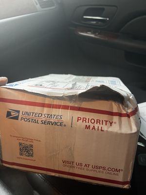 This package was delayed several times. Now I see why. They tried to go in it. There are attempted thefts going on.. this was mailed