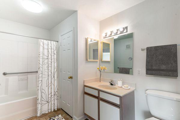 Bathrooms at Chester Village Senior Apartments in Chester VA