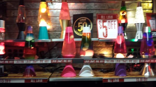 Lava lamps at Spencer Gifts in Riverchase Galleria. Does anyone who's not high like these?