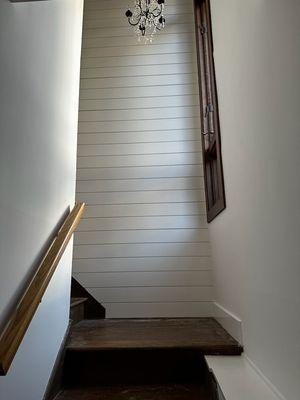 Wall with shiplap