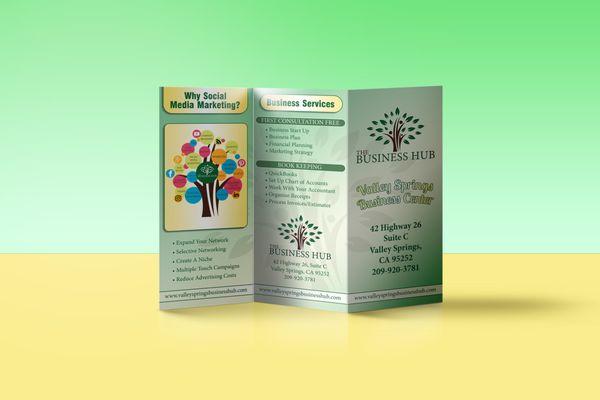 Graphic Design Available for Brochures, Business Cards, Banners, Websites, Social Media Marketing