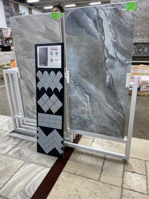 The Master bathroom tile combo! They have beautiful flooring for any home. Ask for Mike and Lynn, you'll be well cared for!!