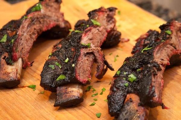 Almond wood fired Coca Cola beef ribs!