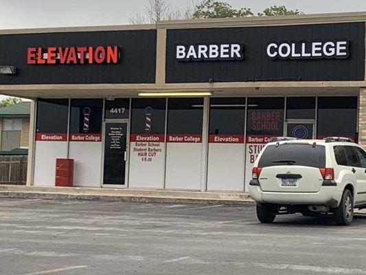 Elevation Barber College