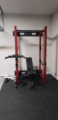 Rogue home gym set up