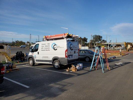 Cable / Camera and Network installation van.