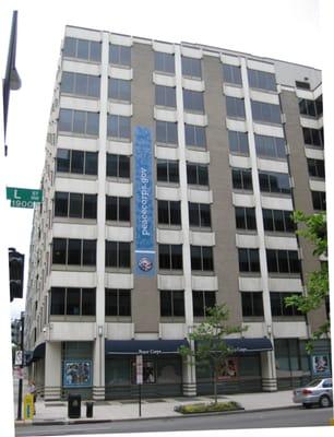 Peace Corps Headquarters at the corner of 20th and L Streets, NW