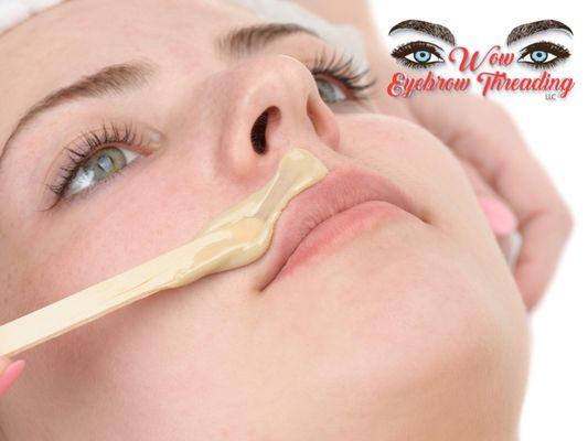 Facial waxing done at Wow Eyebrow Threading LLC ... come and try our services