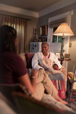 CAREGivers can check in on Senior and see how their day is going.