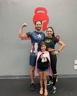 Super Hero Workout on halloween