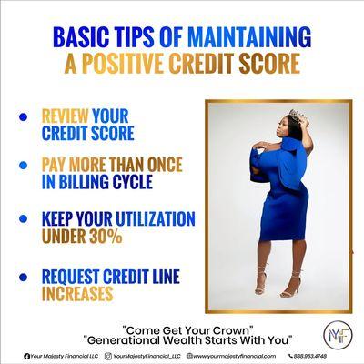 Basic tips for Maintaining a positive credit score