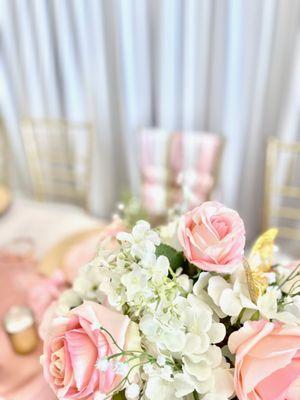 Pink Sweet Sixteen Birthday Tablescape