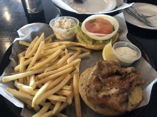 Grilled Grouper Sandwich