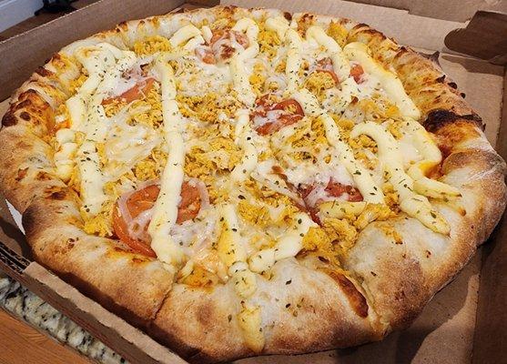 Catupiry chicken pizza