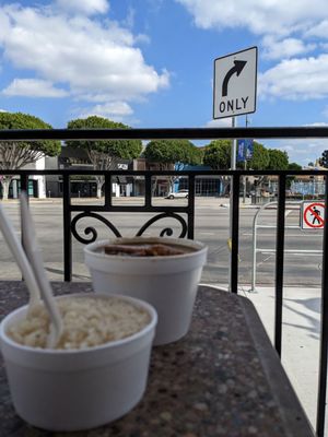 Gumbo on the front patio