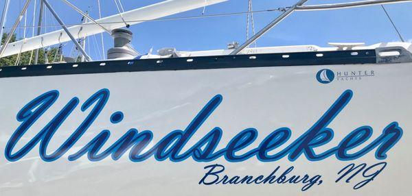 Boat Name Lettering