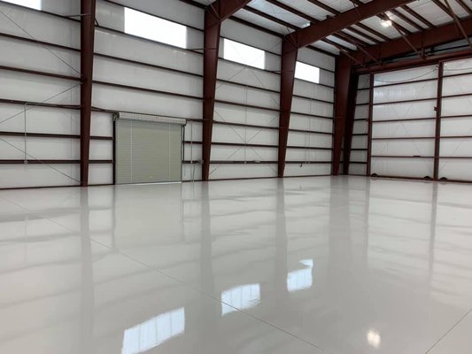 Metal building with Epoxy floors